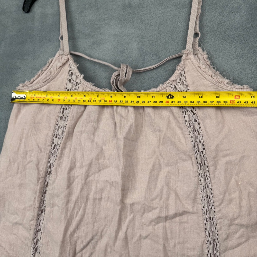 Aerie Mauve Lace Trim Strappy Maxi Dress Boho Festival Resortwear‎ Size S - Picture 5 of 8